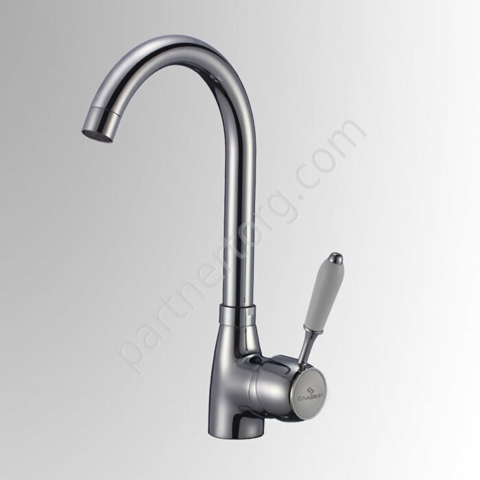 М 22 смеситель для умывальника с высоким изливом, одноручный Славен