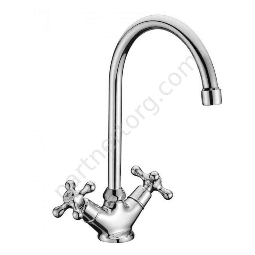 Standard LM2105C смеситель для кухни с высоким поворотным изливом, хром Lemark