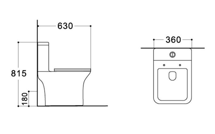 Леон Квадро Aquatek унитаз напольный безободковый Торнадо с сидением