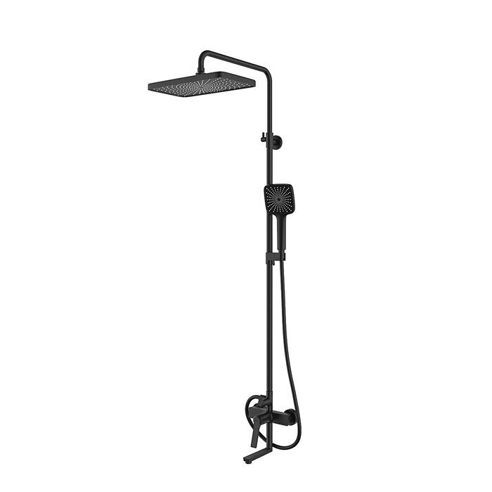Parker Iddis душевая система с тропическим душем черная PARBL3Fi06