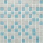 Голубая стеклянная мозаика Crystal series S-457
