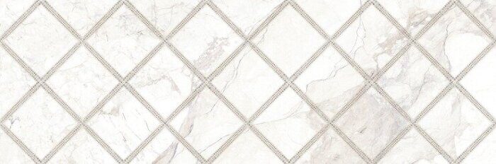 Delight Lux Delacora декоративная плитка бежевая глянцевая ромб 24,6х74см