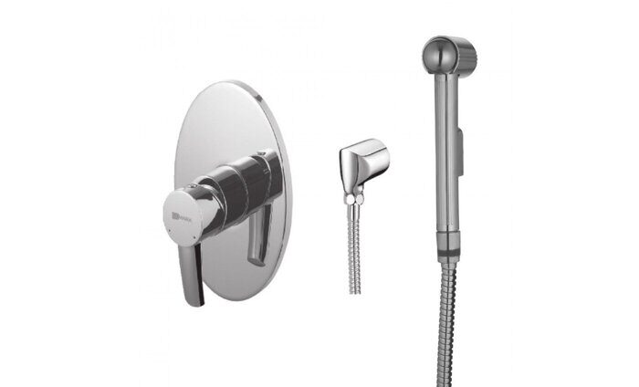 Atlantiss LM3219C, смеситель с гигиеническим душем, встраиваемый, хром Lemark