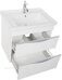 Эвора 70 белая тумба для ванной комнаты 2 ящика с раковиной-столешницей 70 cm (EXCLUSIVE) Sanovit 8070-KL Aquanet