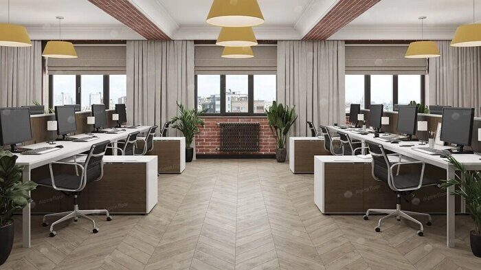 Карите Chevron SPC замковая кварцвиниловая плитка Alpine Floor ECO 18-11