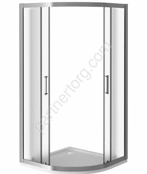 Latte R-90-G-WE Bas душевое ограждение 90х90см, стекло матовое, профиль белый