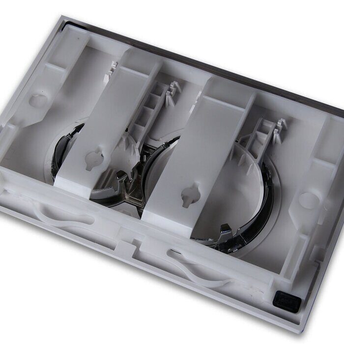 Клавиша смывная для инсталляции, хром, круг с рамкой Alpha CS003-СMRF