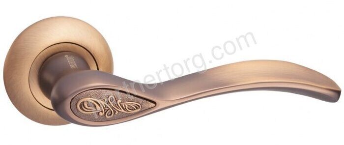 Ручка дверная Флория, кофе DH (N) 17-08 CF