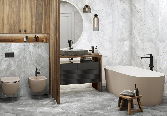 Canova Light Delacora керамогранит светло-серый матовый 120х60см