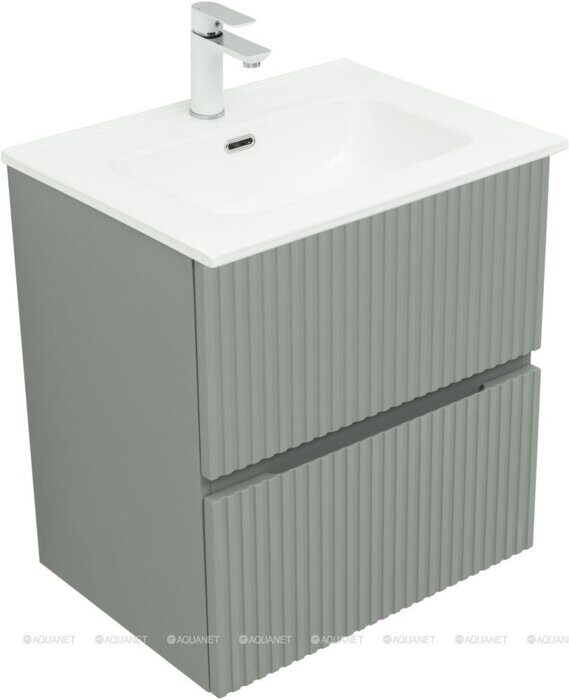 Джейн 60 тумба мисти грин для ванной комнаты Aquanet