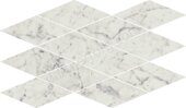 Charme Extra Carrara Mosaico Diamond суперполированная мозаичная плитка серая Italon 28x48см