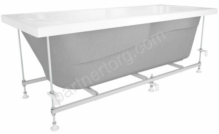Italy акриловая ванна 170х70см с ножками и экраном