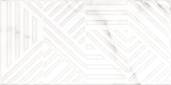 Moonlight A17573 настенная плитка белая глянцевая рельеф 30х60см Cersanit