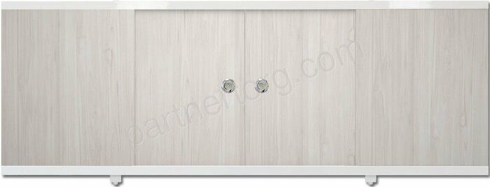 Экран-купе под ванну с раздвижными дверцами цветной 149х56см цвет Белый ясень