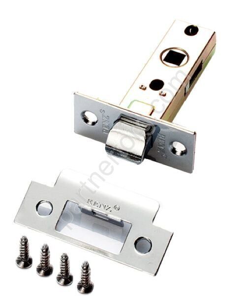 Защелка межкомнатная RENZ, хром блестящий