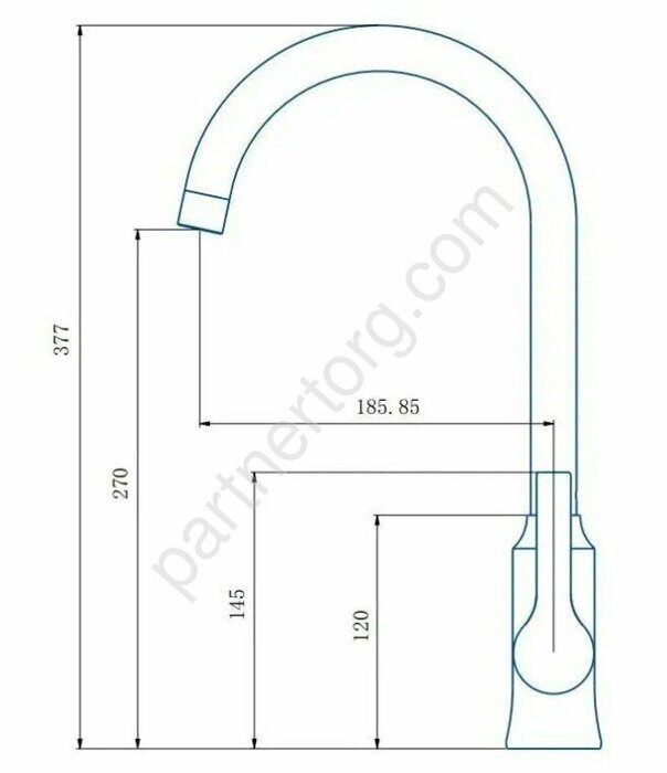 HB70652-7 смеситель для кухни черный Haiba