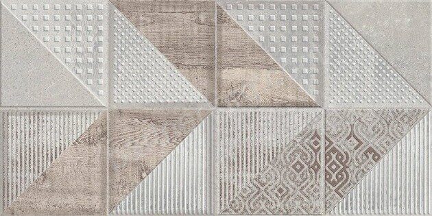 Global Piazze декор серо-коричневый матовый Azori 31х63см