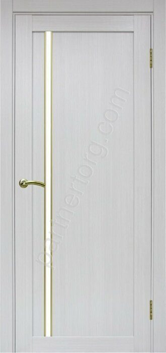 Турин 527.121AПС Молдинг SG межкомнатная дверь ясень серебристый со стеклом на выбор