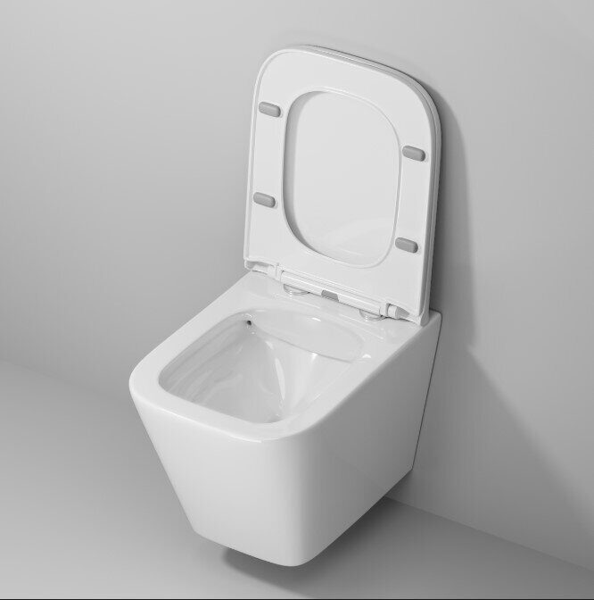 Niagara Atrio NG-9303 подвесной безободковый унитаз белый с сидением