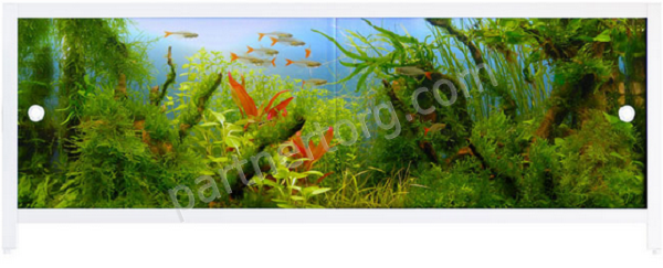 Аквариум Ультралегкий Арт экран под ванну пластик 1,48 м,  1,68м