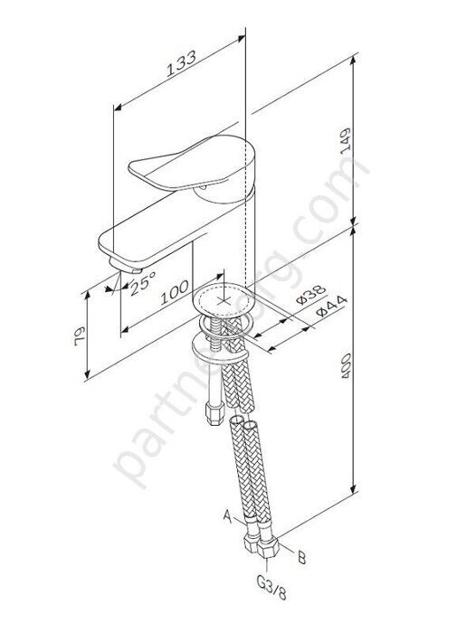 X-Joy Am.Pm смеситель для умывальника F85A02100 Распродажа