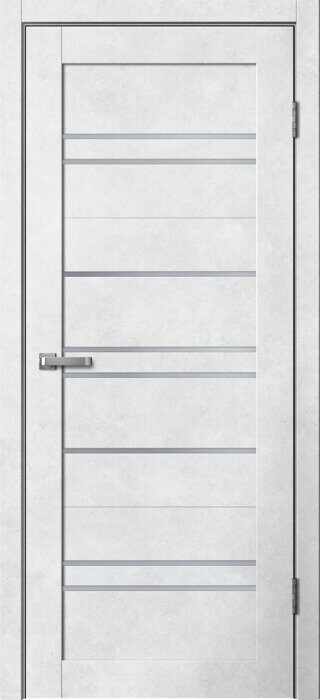 B02 Barn FlyDoors дверь межкомнатная бетон светлый матовое стекло