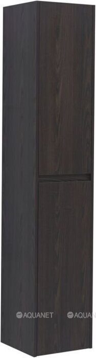 Nova Lite 35 шкаф-пенал дуб черный для ванной комнаты Aquanet