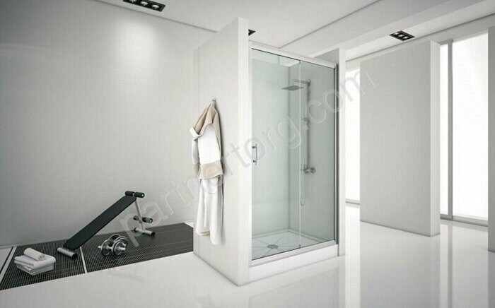 Aquanet Alfa NAA6121, 00273610, душевая дверь 130х200 см прозрачное стекло