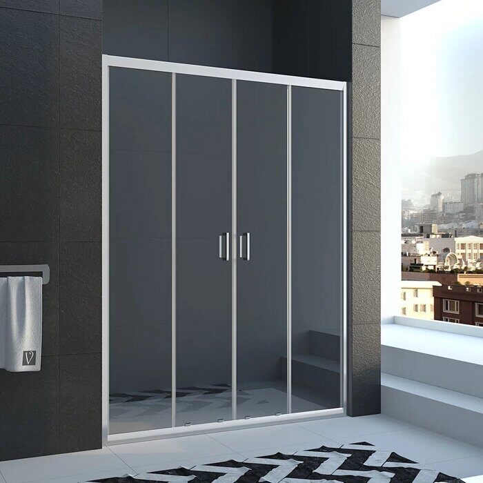 Veconi VN45-120-01-19C1 душевая дверь раздвижная 120х185 см, профиль хром