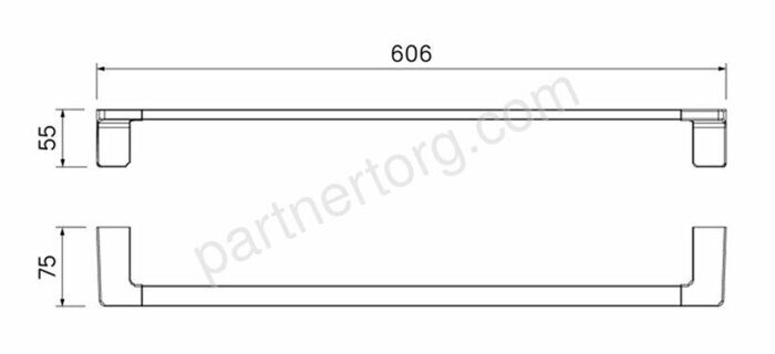 Slide Iddis полотенцесушитель одинарный SLISC10i49