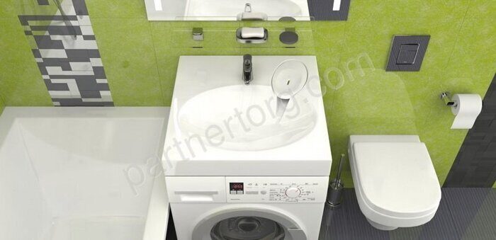 Мейси V5D1 Marrbaxx 592х592х85мм раковина с мыльницей  для монтажа над стиральной машиной