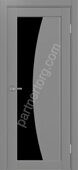 Сицилия 721.21 межкомнатная дверь серый лакобель черное