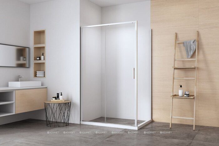 Aquanet Pleasure Evo, 00324129, AE65-160x90-CT, душевой уголок прямоугольный, 160х90х190 см прозрачное стекло, профиль хром