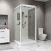 Niagara Standart  ST80/15Q, душевая кабина пристенная квадратная 80х80х215 см, прозрачное стекло, низкий поддон