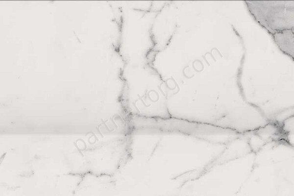 Charme Evo Statuario Alzata патинированный плинтус керамический серый Italon 20х30см