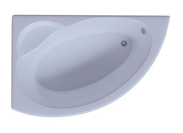 Аякс 2 ванна акриловая асимметричная Aquatek 170х110см с каркасом и сливом-переливом
