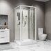 Niagara Standart ST100/15Q/BK  душевая кабина  квадратная 100х100х200 см, пристенно-фронтальная, низкий поддон, без крыши