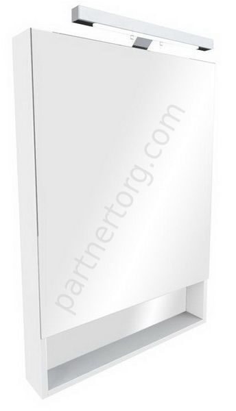 Gap зеркало со шкафом для ванной комнаты белое 80 см Roca