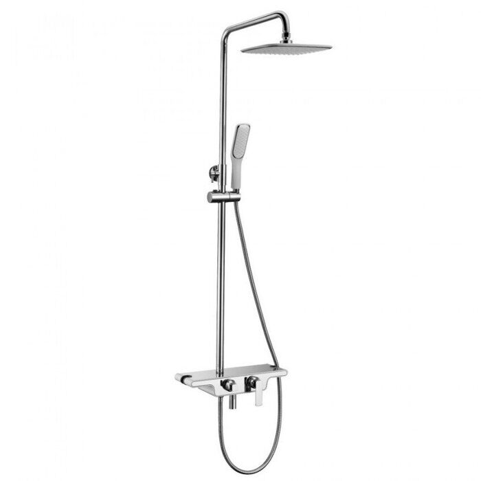 Tropic LM7006С, душевая система с тропическим душем, поворотный излив, хром Lemark