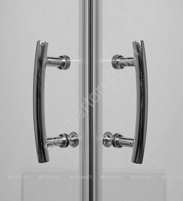 Aquanet Alfa Cube NAA1142, душевой уголок квадратный, 90х90х210 см, прозрачное стекло, профиль хром