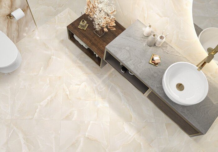 Talisman Onyx Crema LCM керамогранит бежевый глянцевый 60х60см