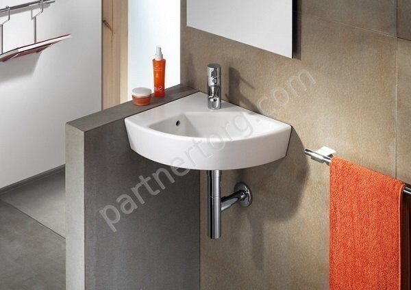 Hall Roca мини-раковина угловая 35х43 см левая