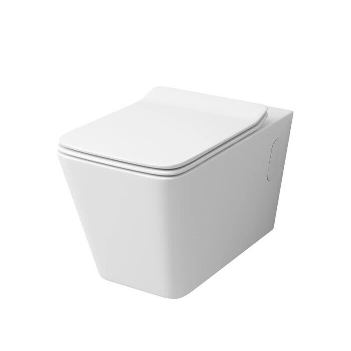 Grossman GR-4414S подвесной безободковый унитаз белый с сидением