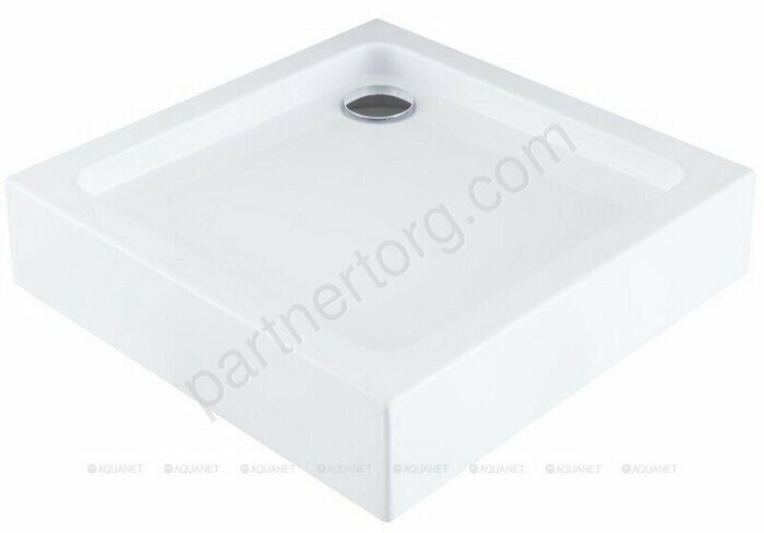 Aquanet GL180 душевой поддон квадратный 100х100 белый