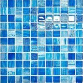 Blue Bay голубая Orro Mosaic стеклянная мозаика