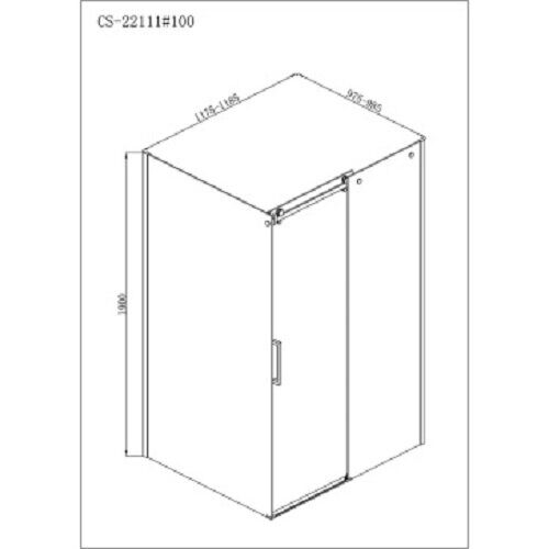 Loranto CS-22111-120*100, 100*120*190 душевое ограждение, стекло прозрачное