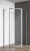 Cezares ECO-O-P-1-90-C-Cr душевой уголок 90х90х195 см, дверь распашная, стекло прозрачное, профиль хром