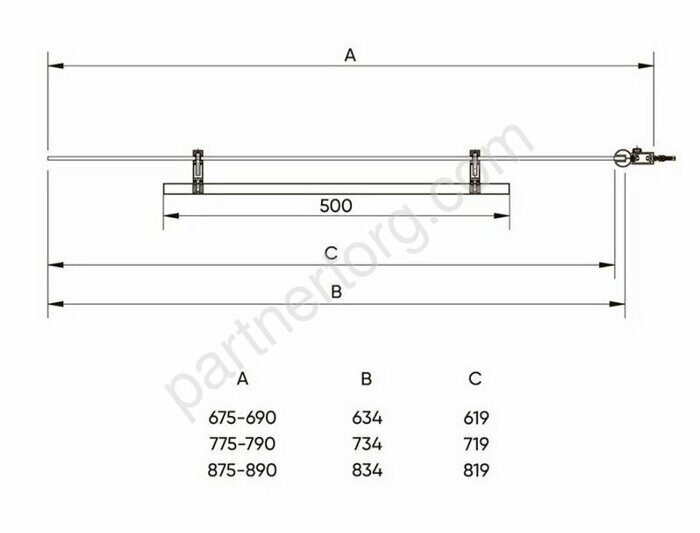 Veconi PL79-90-01-C4 шторка на ванну 90х150 см, профиль хром