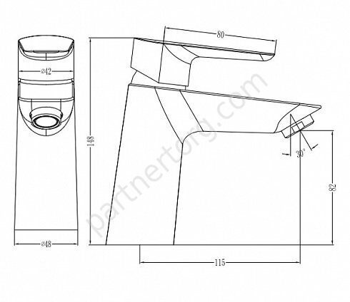 Cloud Iddis смеситель для умывальника CLOSB00i01