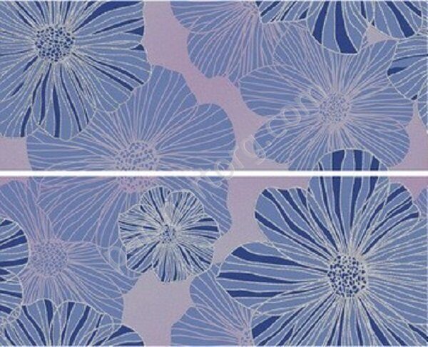 Panno Splendida Azul панно керамическое из 2-х плиток Kerlife